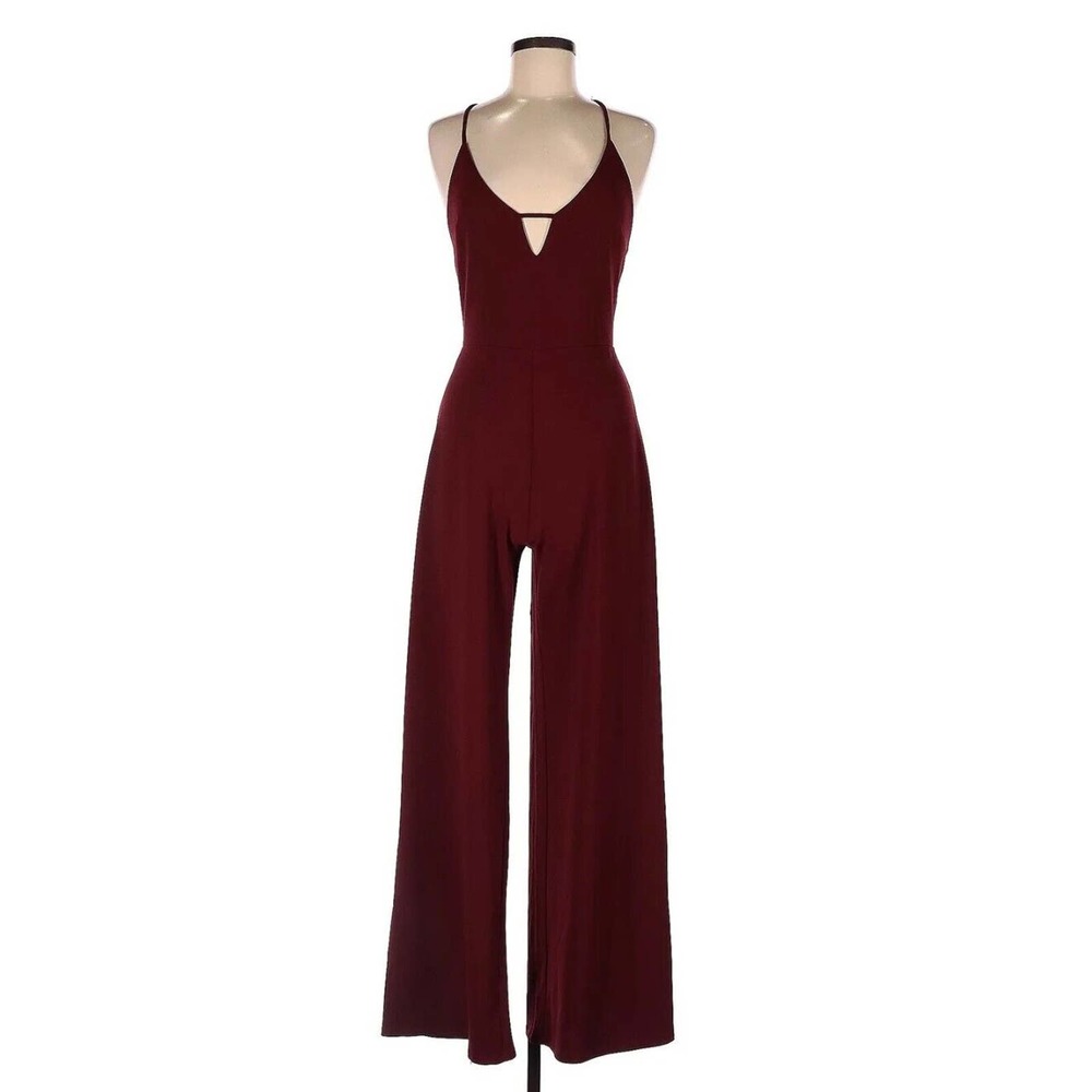 Express Women's Size 8 Jumpsuit Wide Leg Sleeveless V-Neck